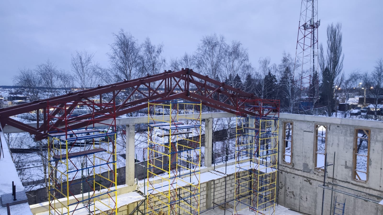 Кровельные фермы — монтжа